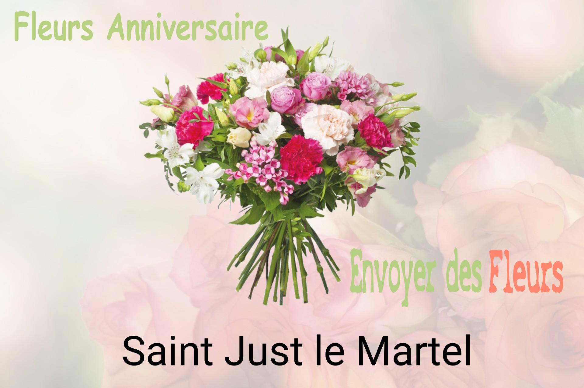 Bouquet de fleurs d’anniversaire livré à Saint-Just-le-Martel