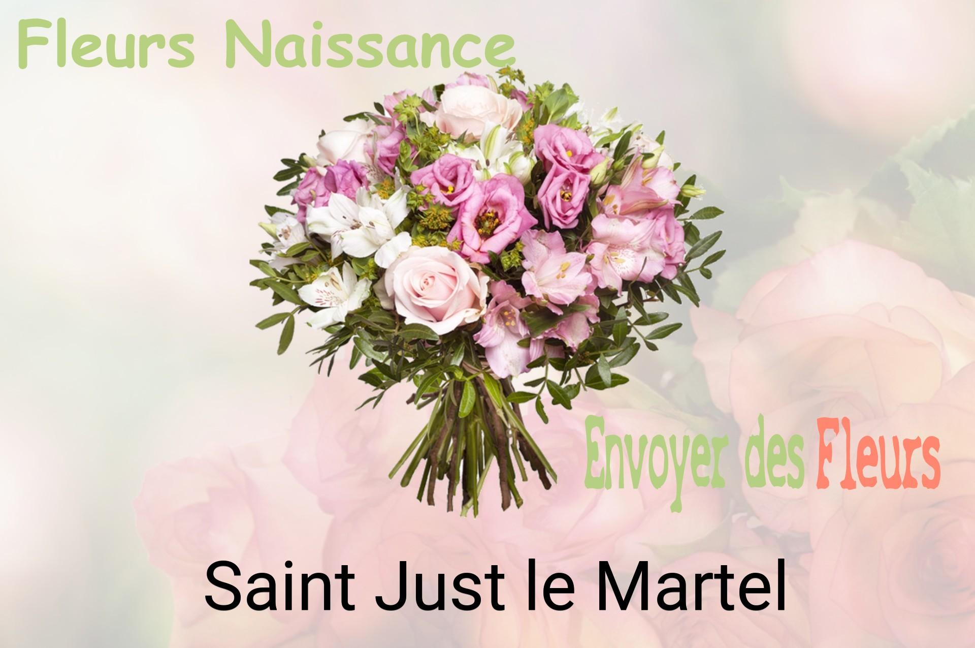 Bouquet de fleurs de naissance livré à Saint-Just-le-Martel